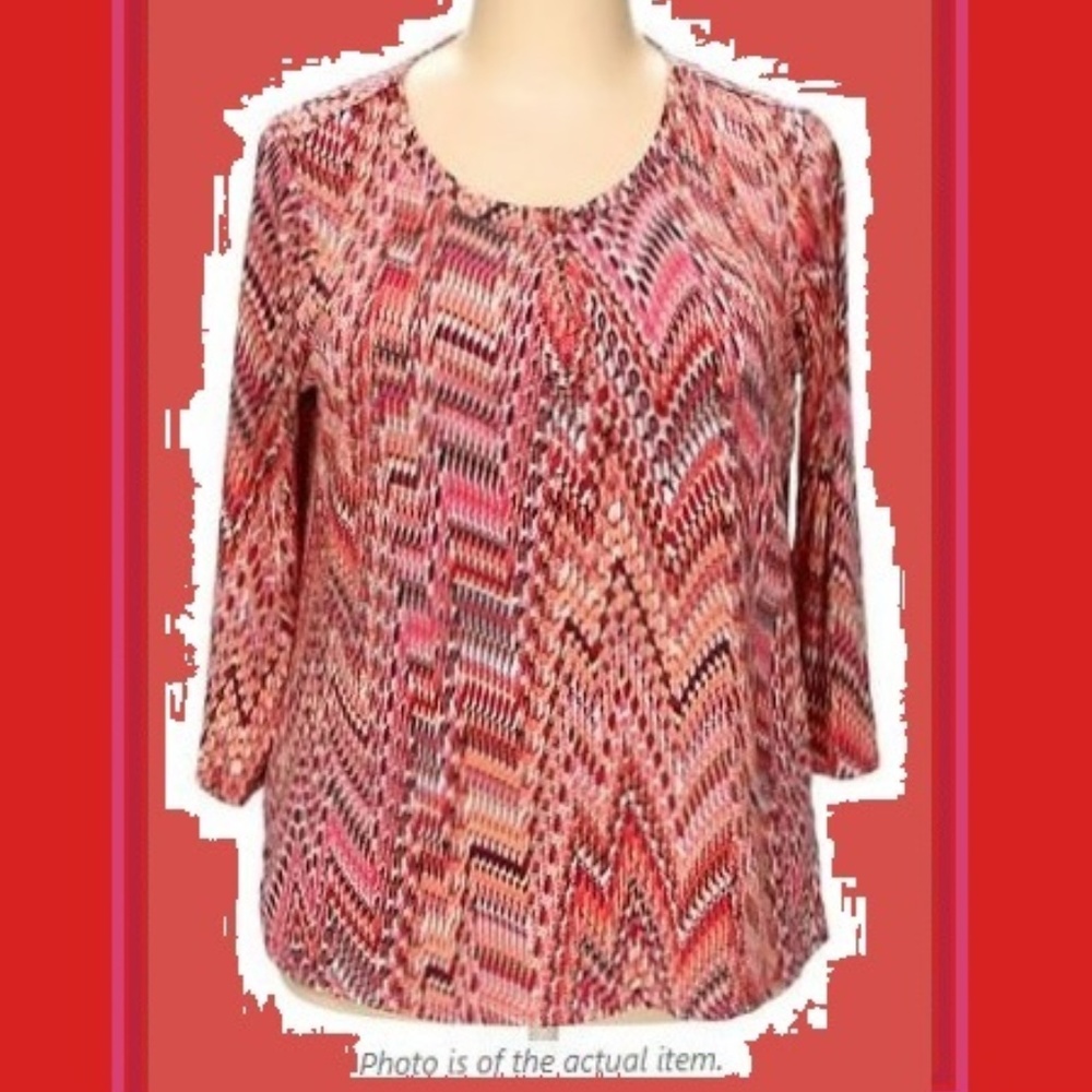 Multi Corals & Pinks Loose Fit Tunic